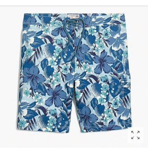 J. Crew Factory 9" Flex Printed Board Short